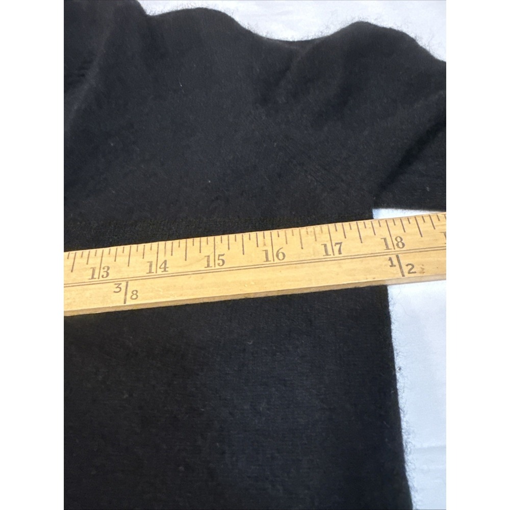 CHARTER CLUB Black 100% Cashmere V neck Sweater Women Medium Classic Minimalist - Picture 7 of 9